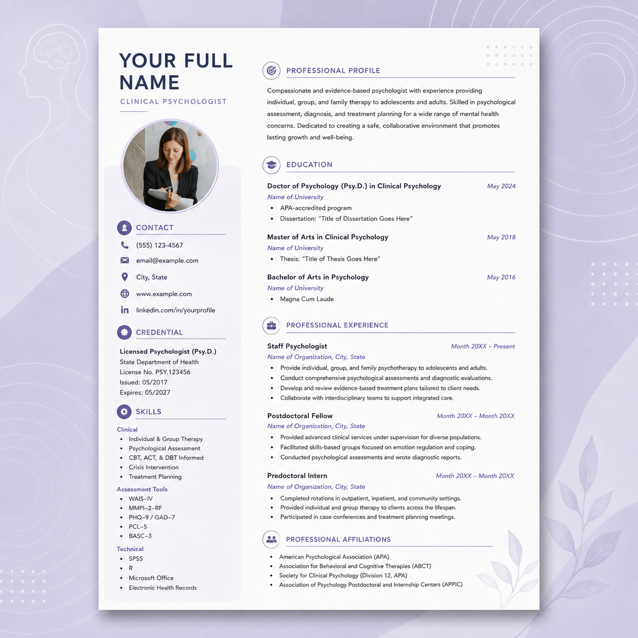 CV Layout 6