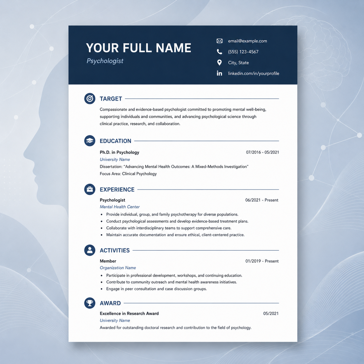 CV Layout 5